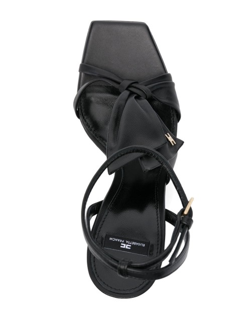 Sandali con fiocco black