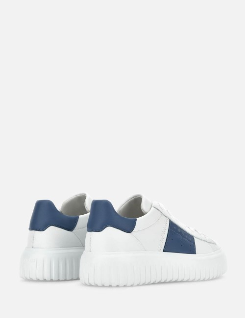 Sneakers H-Stripes Bianco Azzurro