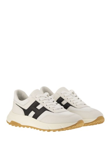 Sneakers HYPERLIGHT leather with H white black
