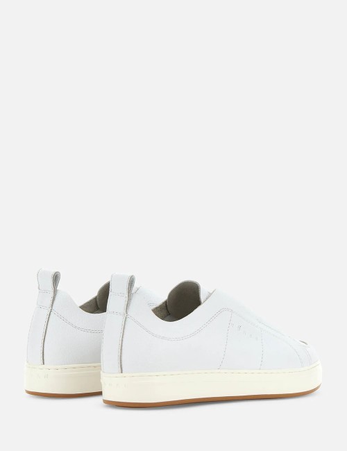 Sneakers H-TV in pellle Bianco