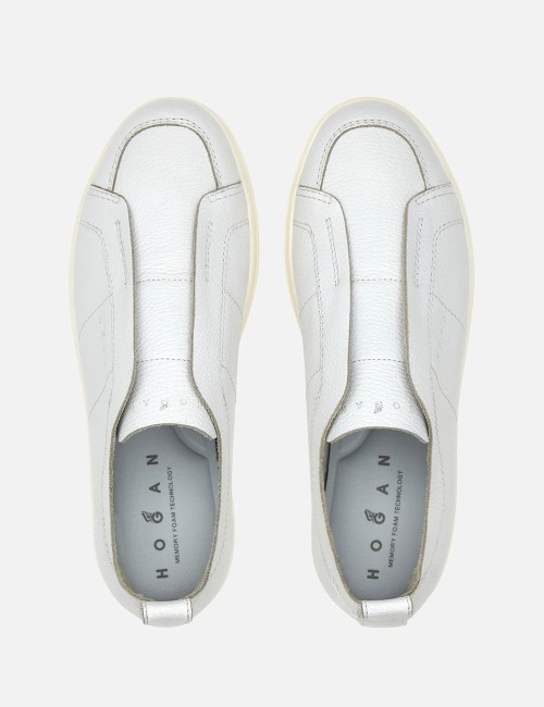 Sneakers H-TV in pellle Bianco