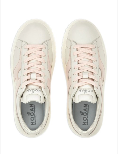 Sneakers H-STRIPES Avorio Rosa