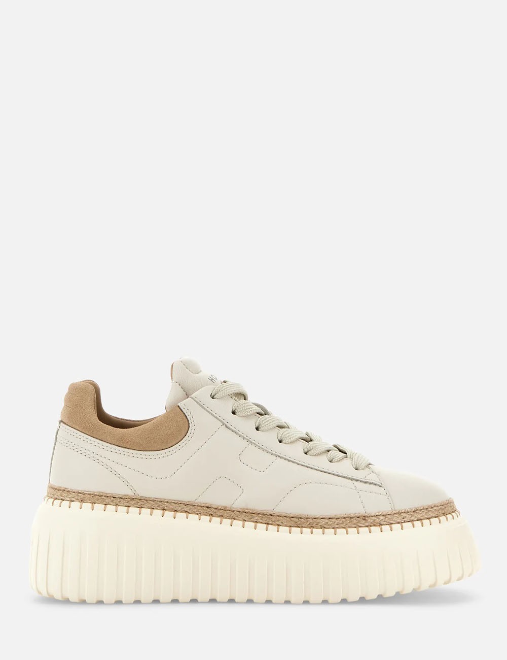 Sneakers H-Stripes Avorio Marrone