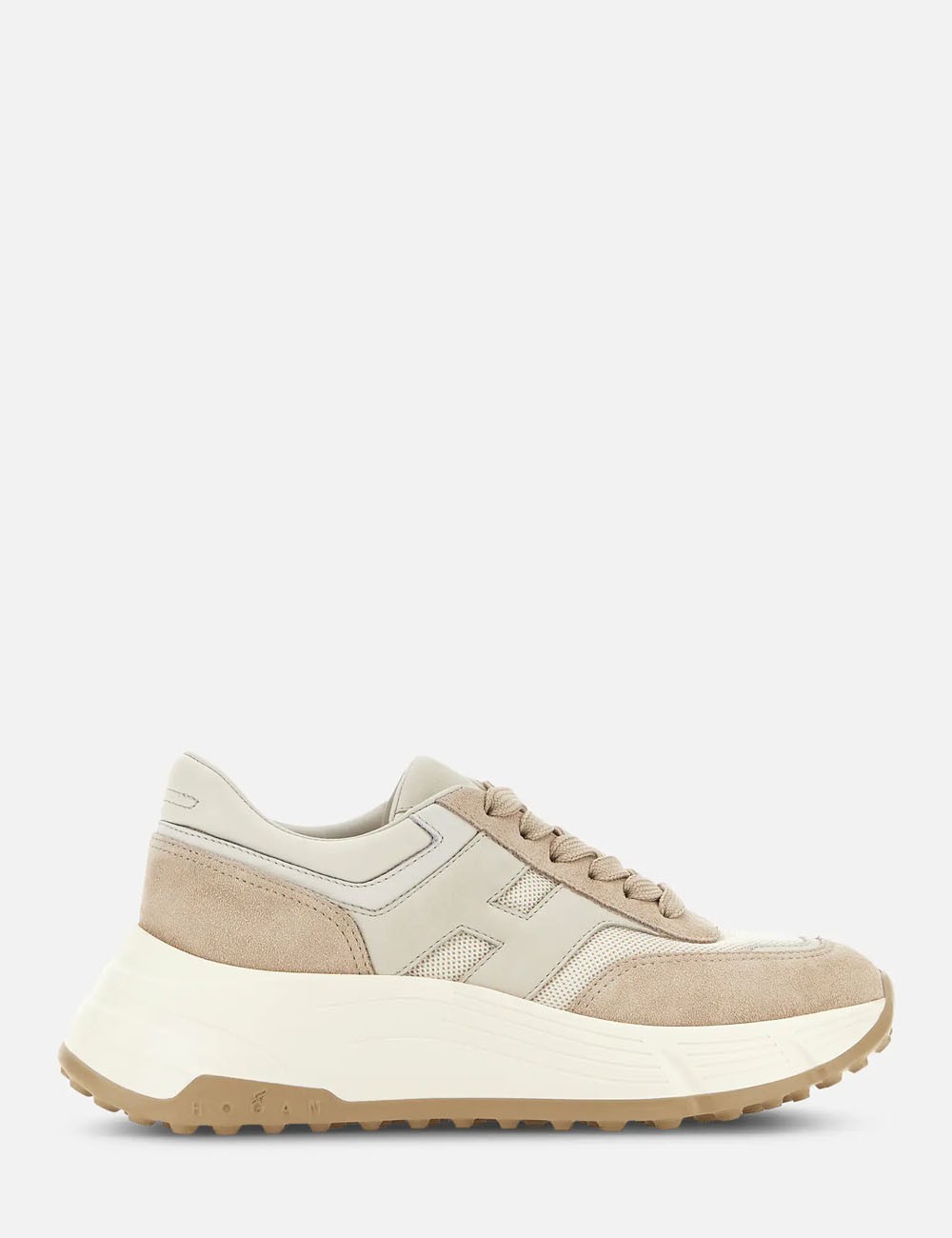 Sneakers Hi-Fi Avorio Marrone