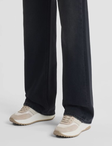Sneakers Hi-Fi Avorio Marrone