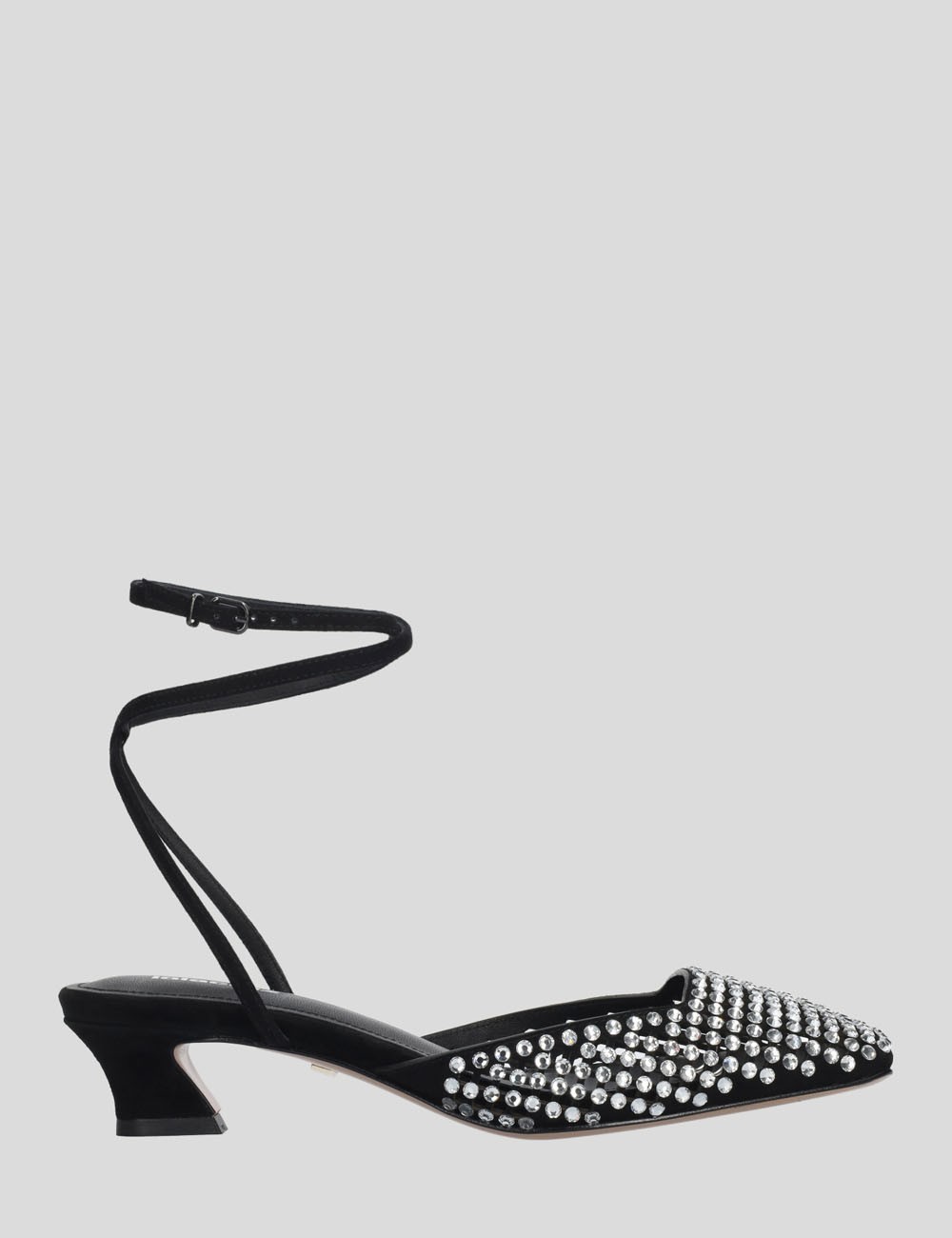 Scarpa con tacco PIA PUMP 45 con strass nera