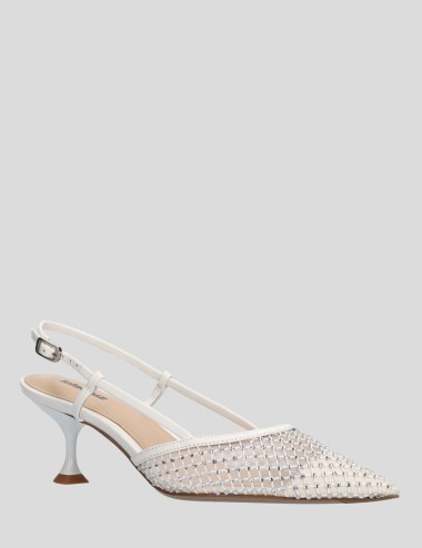 Slingback CARMEN PUMP 55 white