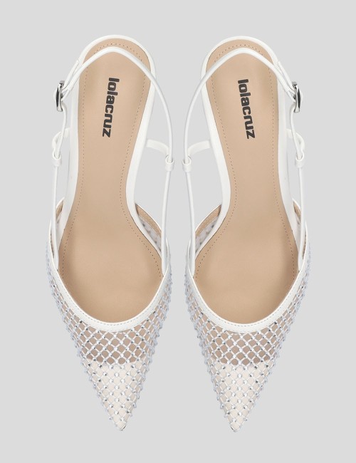 Slingback CARMEN PUMP 55 white