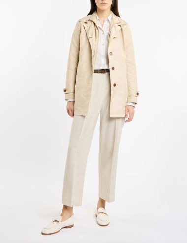 Morning Coat in Popeline Tecnico beige