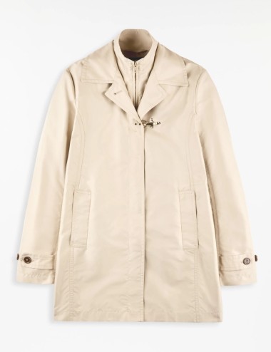 Morning Coat in Popeline Tecnico beige
