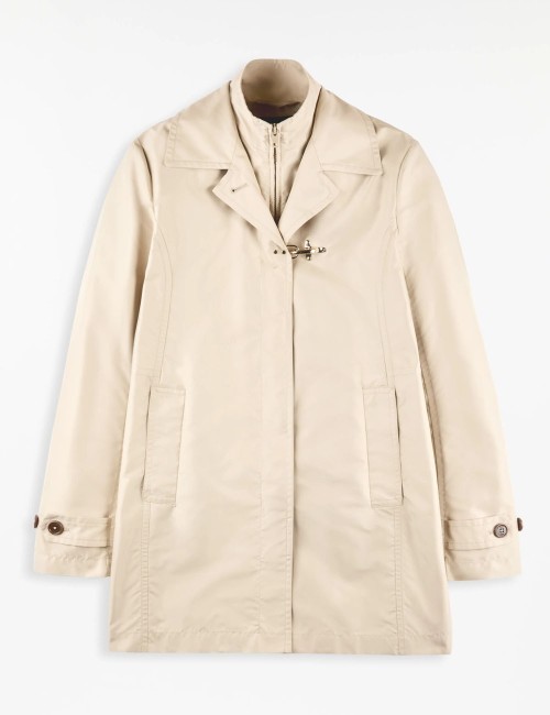 Morning Coat in Technical Poplin beige