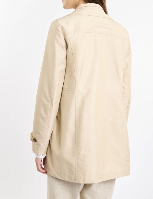 Morning Coat in Popeline Tecnico beige