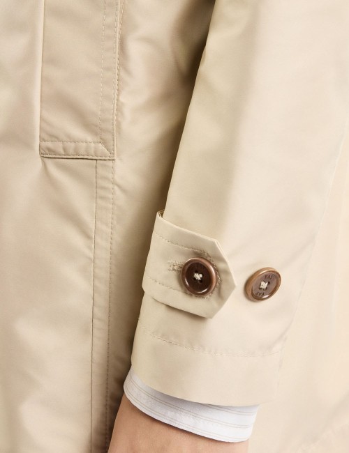 Morning Coat in Popeline Tecnico beige