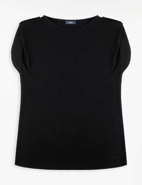 Blusa in Jersey nera