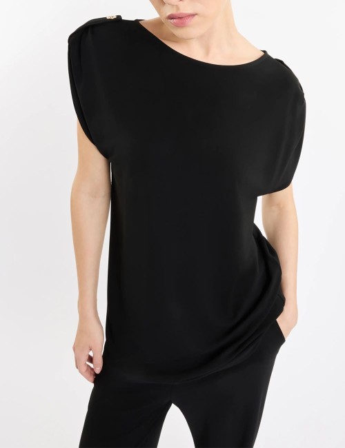 Blusa in Jersey nera