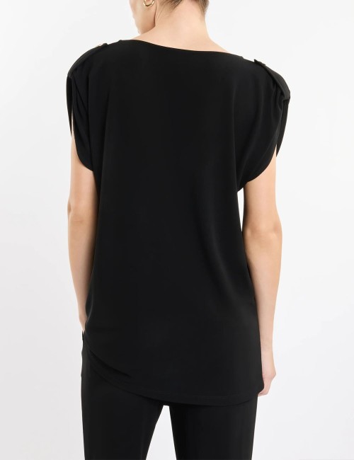 Blusa in Jersey nera