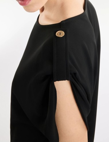 Blusa in Jersey nera