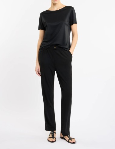 Trousers in Jersey black