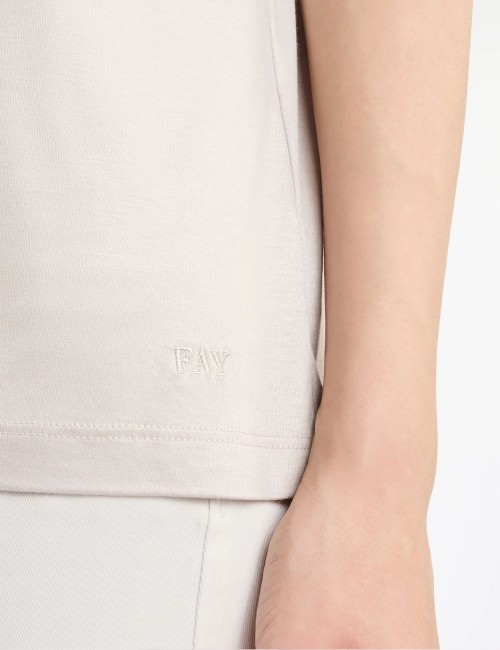 T-shirt in Jersey bianco
