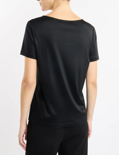 T-shirt in Jersey nera