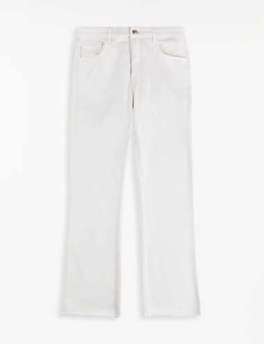 Pantaloni 5 Tasche in Cotone Stretch bianco