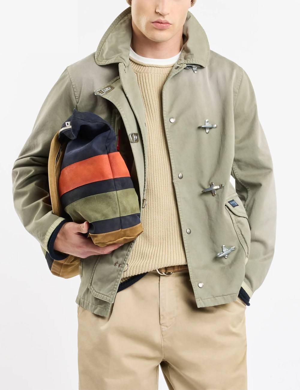 4 Ganci in Cotton Twill - Fay Archive green