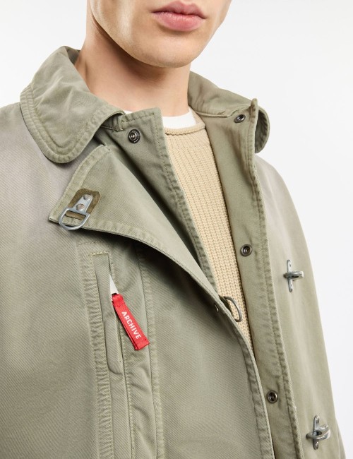 4 Ganci In Twill di Cotone - Fay Archive verde