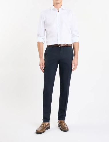 Shirt in Stretch Poplin Regular white