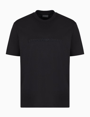 ASV jersey-Lyocell blend T-shirt with Emporio Armani embroidery nera