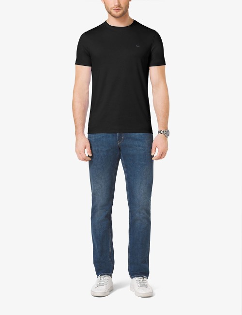 Cotton Crewneck T-Shirt black