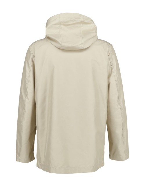Short Parka in Technical Poplin sand