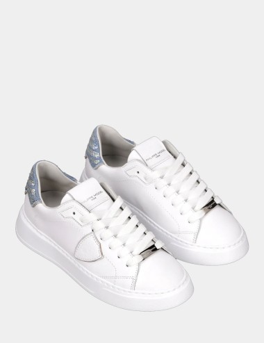 Sneakers Temple Tennis White Denim