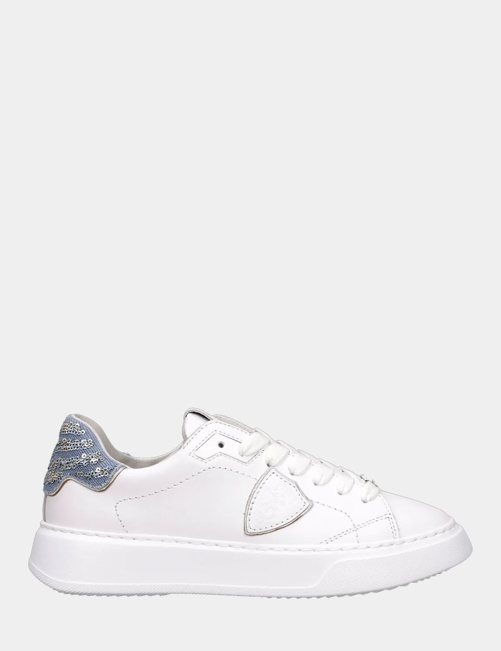 Sneakers Temple Tennis White Denim