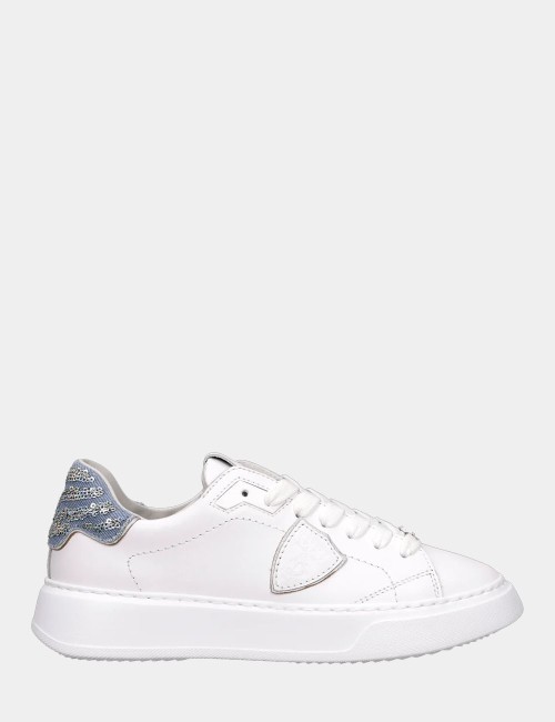 Sneakers Temple Tennis White Denim