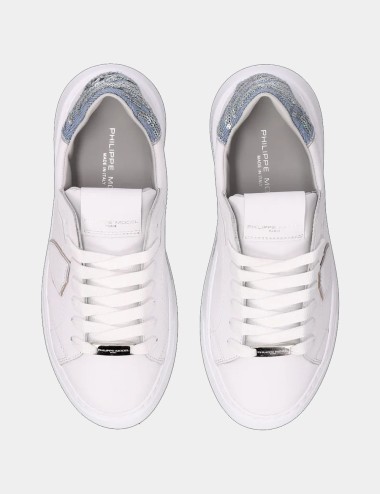 Sneakers Temple Tennis White Denim