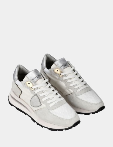 Sneaker Tropez Haute Bianco Argento