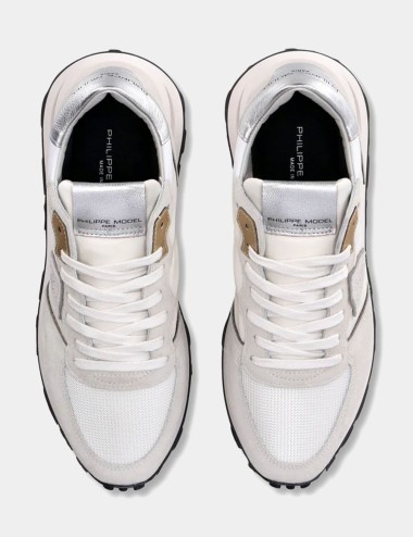 Sneaker Tropez Haute Bianco Argento