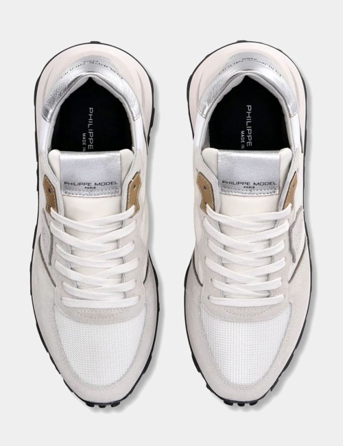 Sneaker Tropez Haute Bianco Argento