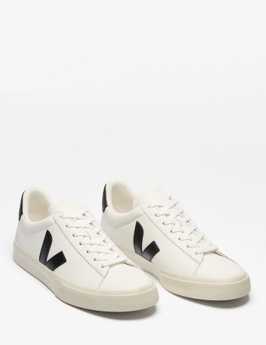 SNEAKERS CAMPO LEATHER WHITE BLACK