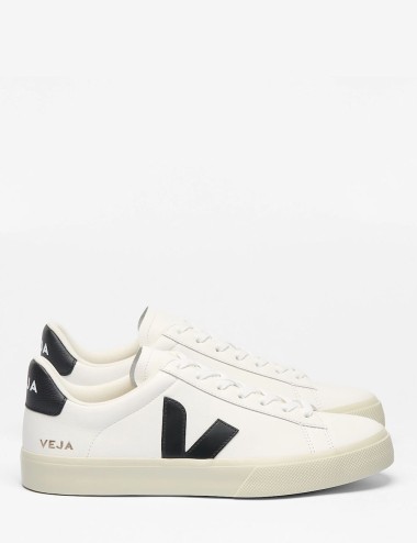 SNEAKERS CAMPO LEATHER WHITE BLACK