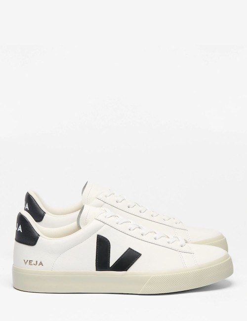 SNEAKERS CAMPO LEATHER WHITE BLACK