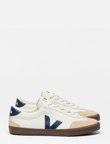 SNEAKERS VOLLEY LEATHER WHITE NAUTICO BARK