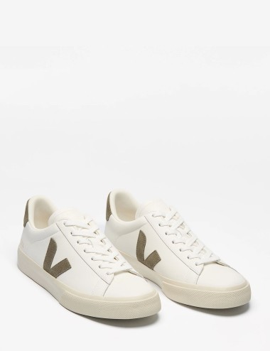 SNEAKERS CAMPO LEATHER WHITE KAKI