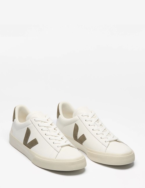 SNEAKERS CAMPO LEATHER WHITE KAKI