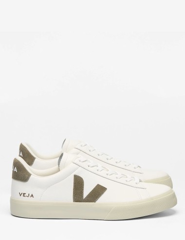 SNEAKERS CAMPO LEATHER WHITE KAKI