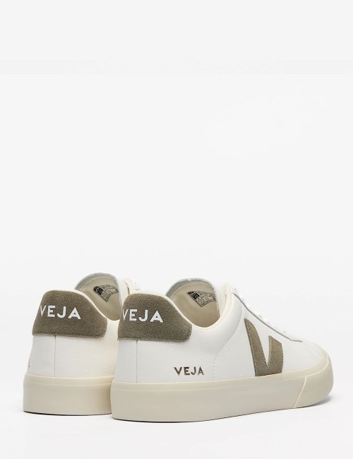 SNEAKERS CAMPO LEATHER WHITE KAKI