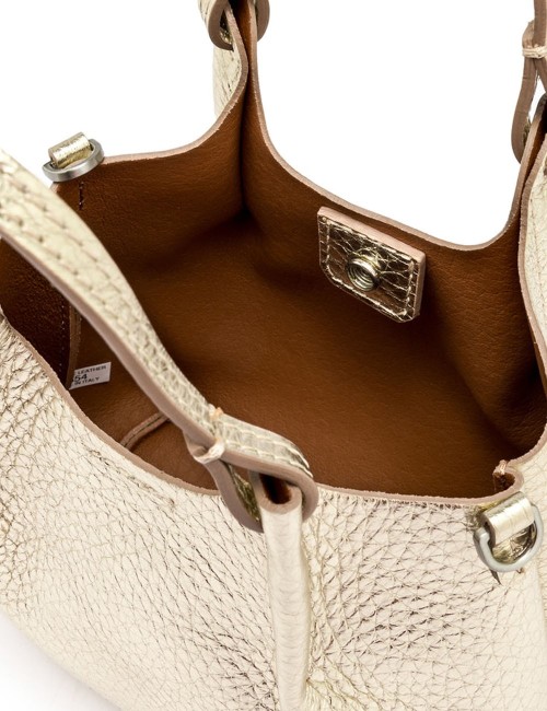 Borsa piccola DUA LIGHT GOLD CARAMELLO