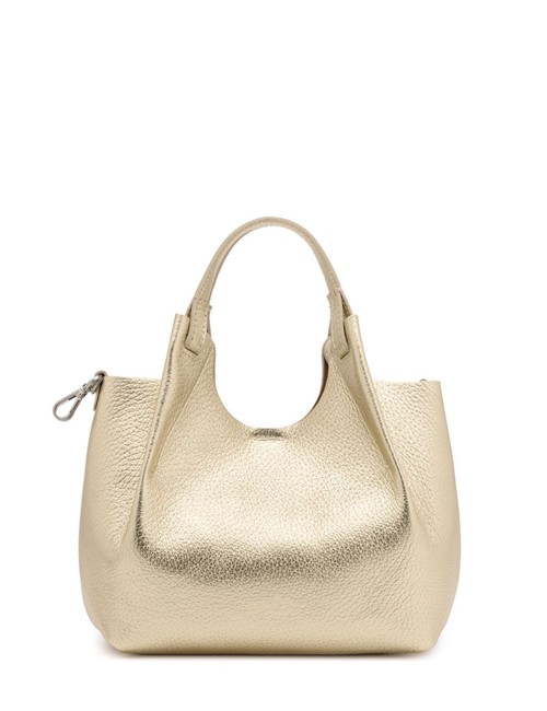 Borsa media DUA LIGHT GOLD CARAMELLO