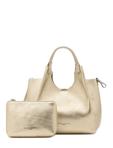 Borsa media DUA LIGHT GOLD CARAMELLO