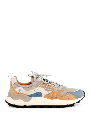 SNEAKERS YAMANO 3 MAN SUEDE/NYLON-RIPSTOP DARK GREY-BEIGE